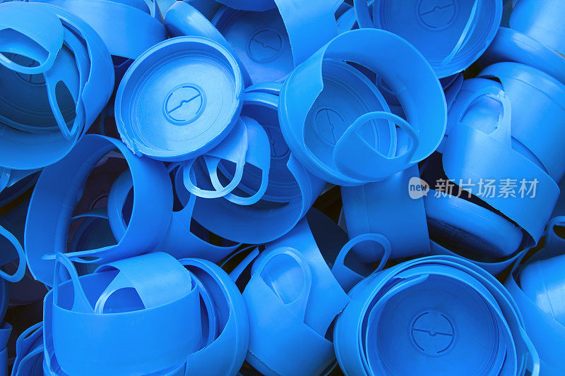 蓝色塑料瓶盖