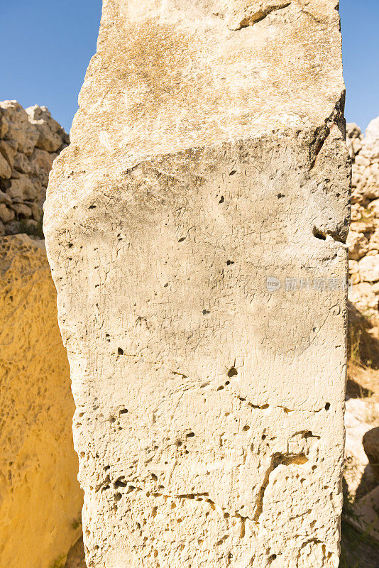 《Ġgantija寺庙在Xagħra,戈佐