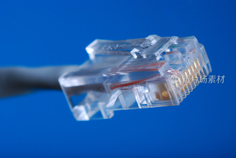 RJ45的插头。