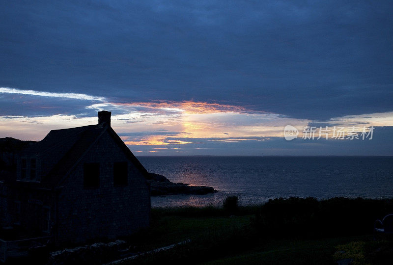 Monhegan岛的日落