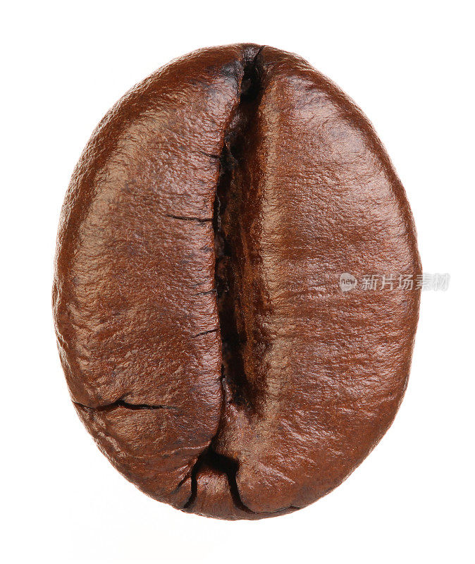 咖啡豆孤立在白色背景上