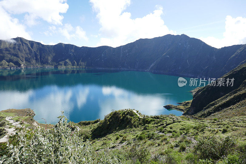 湖Quilotoa、厄瓜多尔