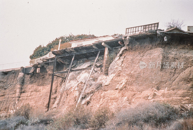 1994年加州洛杉矶北岭地震及其破坏的旧照片