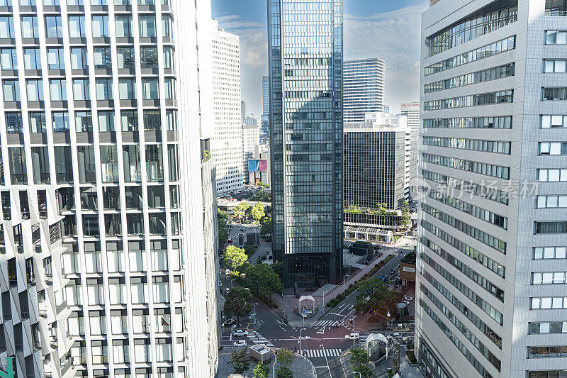 大阪市中心的建筑物
