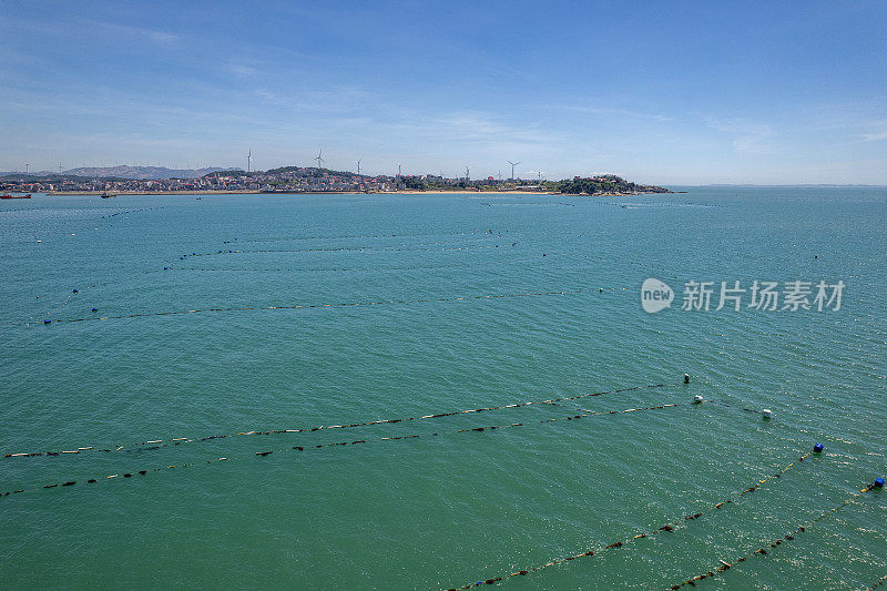 水产养殖场和海上岛屿