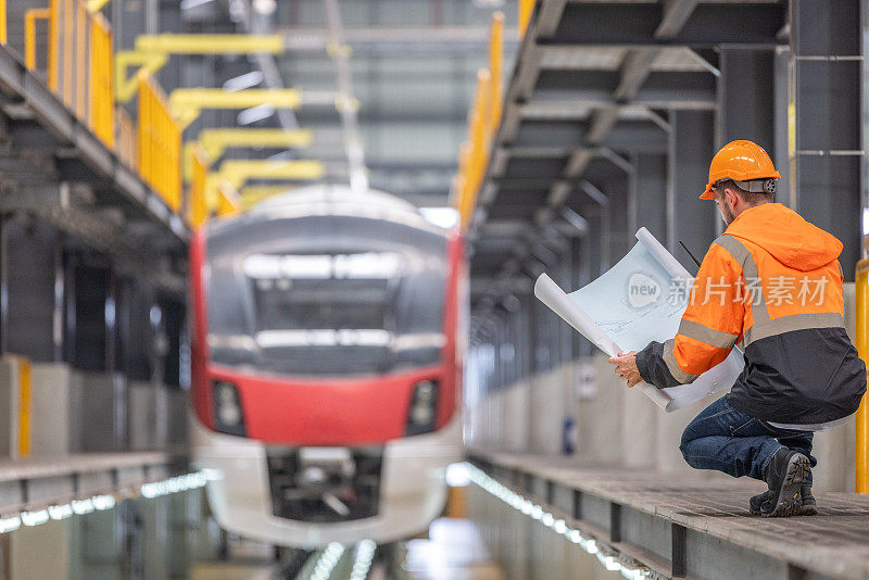 工程师规划绿色铁路项目，包括基础设施蓝图、电动列车、燃油效率
