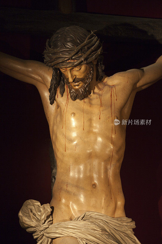 在耶稣被钉死在十字架上