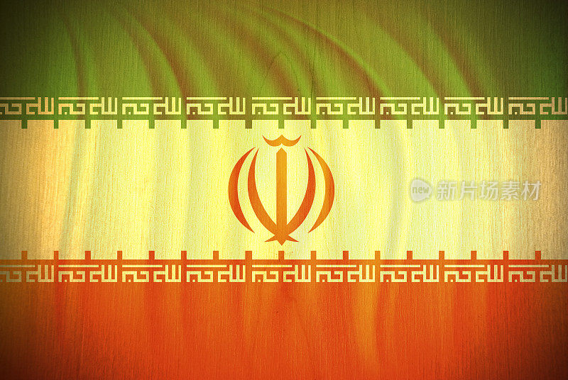 木效果vignette伊朗国旗