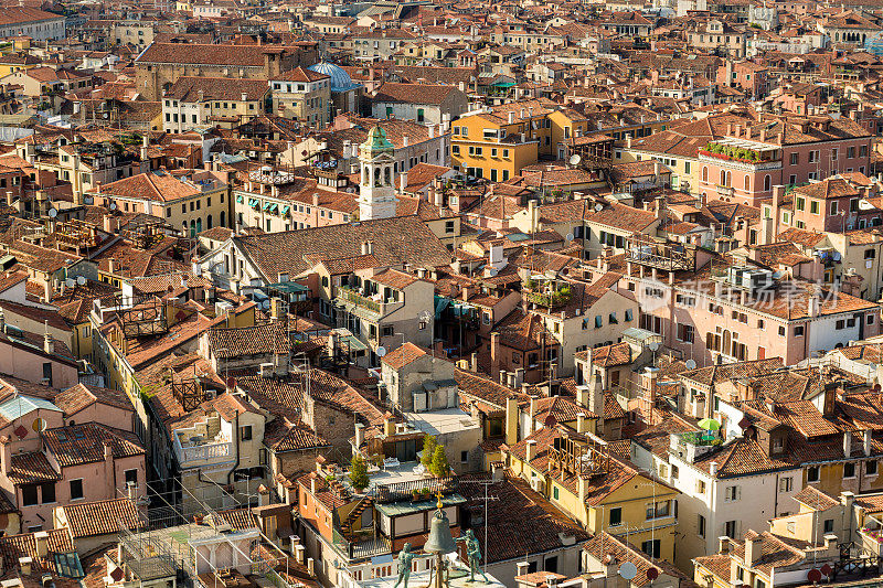 威尼斯屋顶，威尼斯，意大利