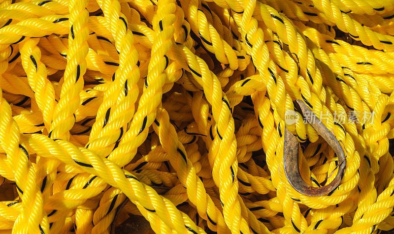 黄色的航海绳