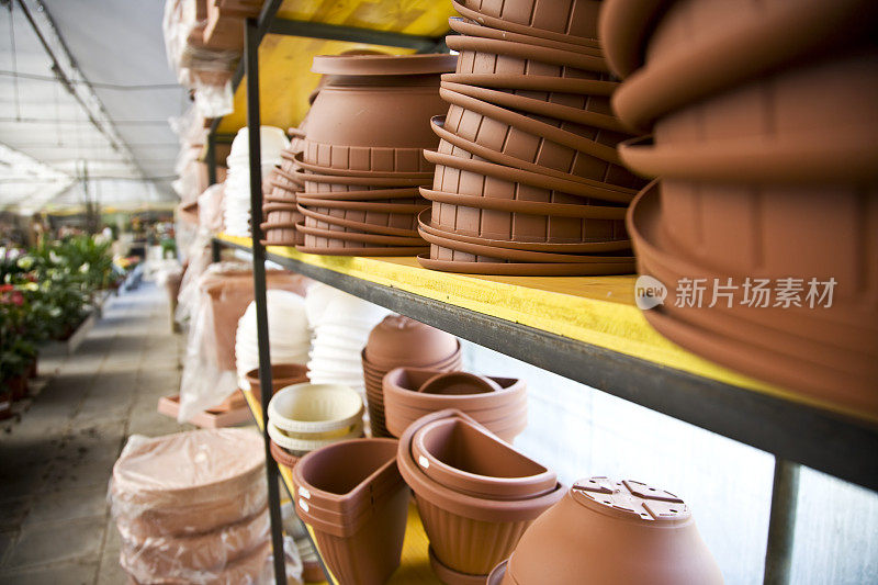 花店的陶器