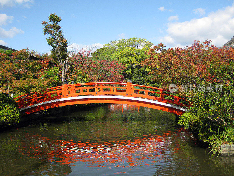 Shinsen-en花园桥-京都，日本