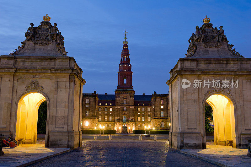 丹麦哥本哈根的克里斯琴堡宫