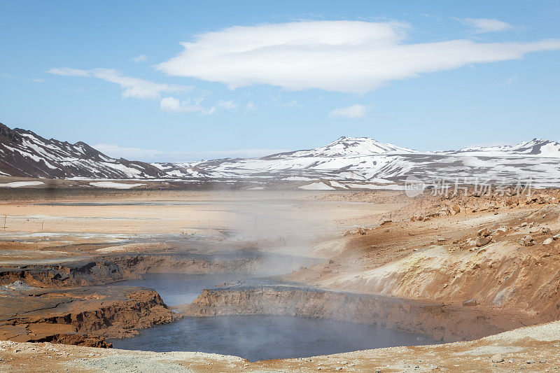 冰岛纳马斯卡尔的火山景观