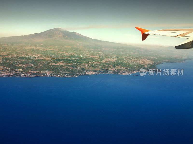 意大利西西里岛的埃特纳火山