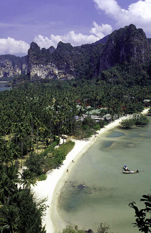 泰国甲米省，拉伊雷东海滩。