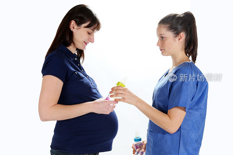 孕妇和儿科护士