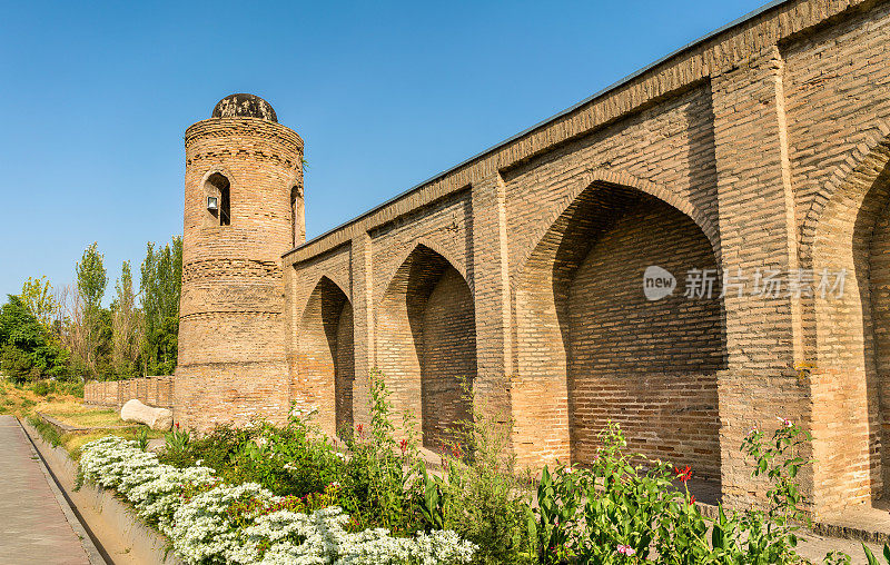 塔吉克斯坦Hisor要塞附近的清真寺