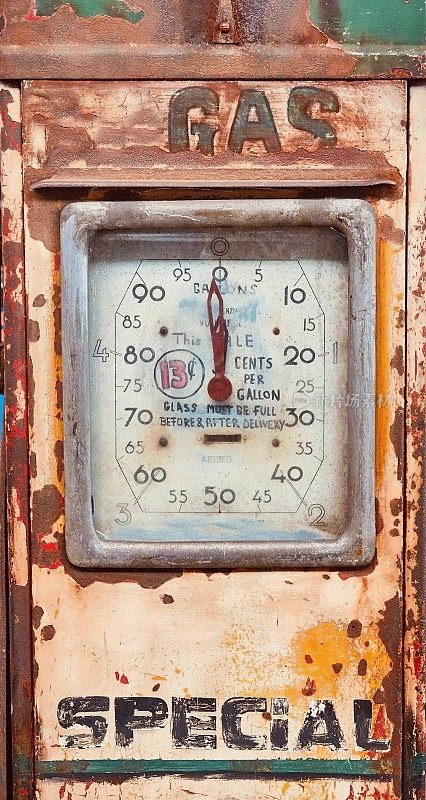 一个旧气泵的计数器