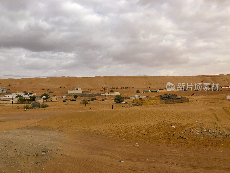 阿曼沙漠中的村庄