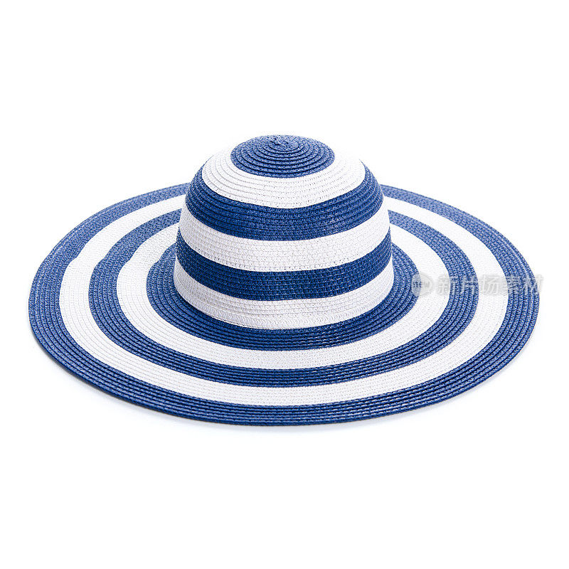 蓝色沙滩帽旅行