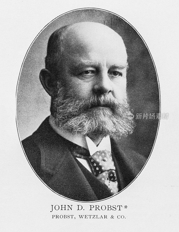 19世纪纽约证券交易所的重要人物肖像:约翰·D·普罗斯特