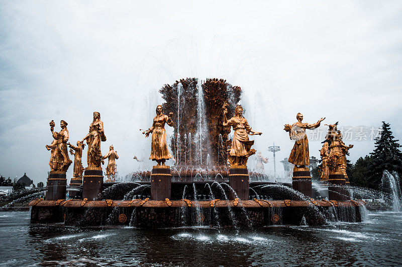 俄罗斯莫斯科国之友谊喷泉