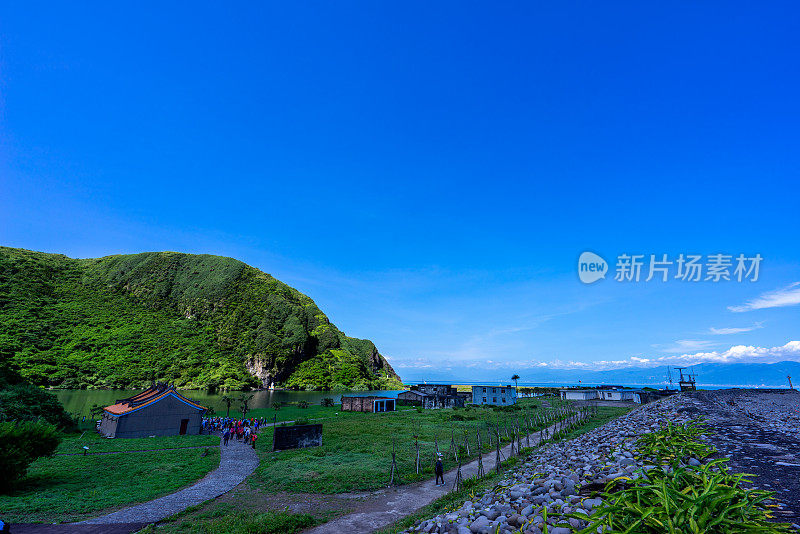 台湾宜兰桂山岛，岛上风景优美。