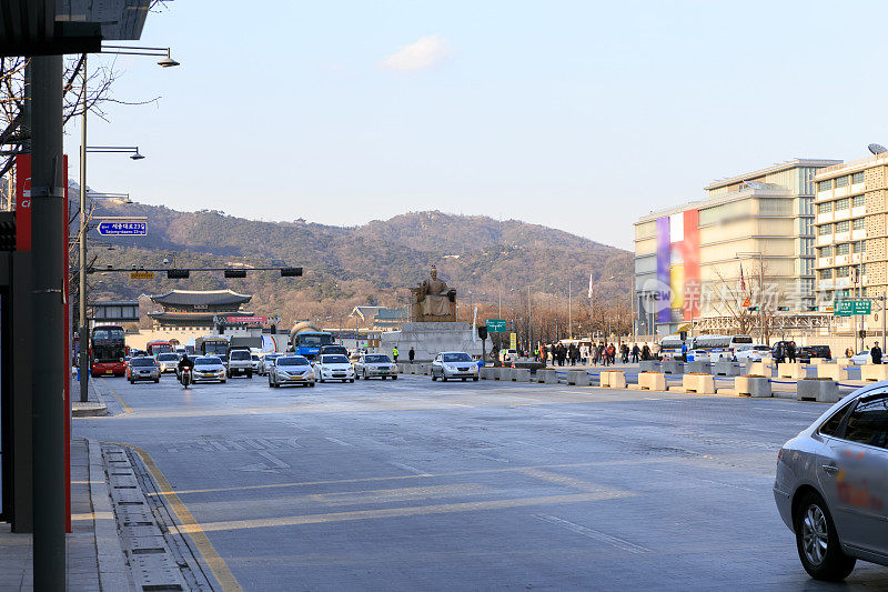 韩国首尔的街头生活