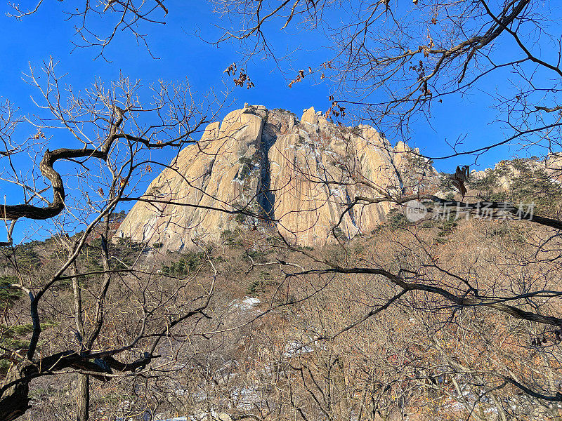 冬晨道峰山