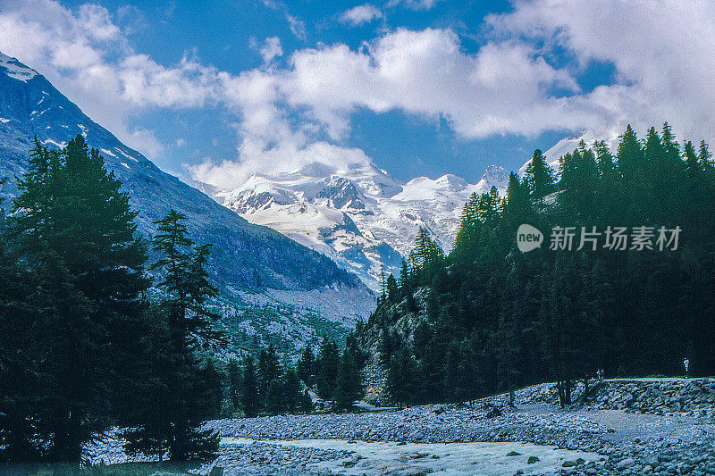 1989年旧正片扫描，Morteratsch冰川，瑞士