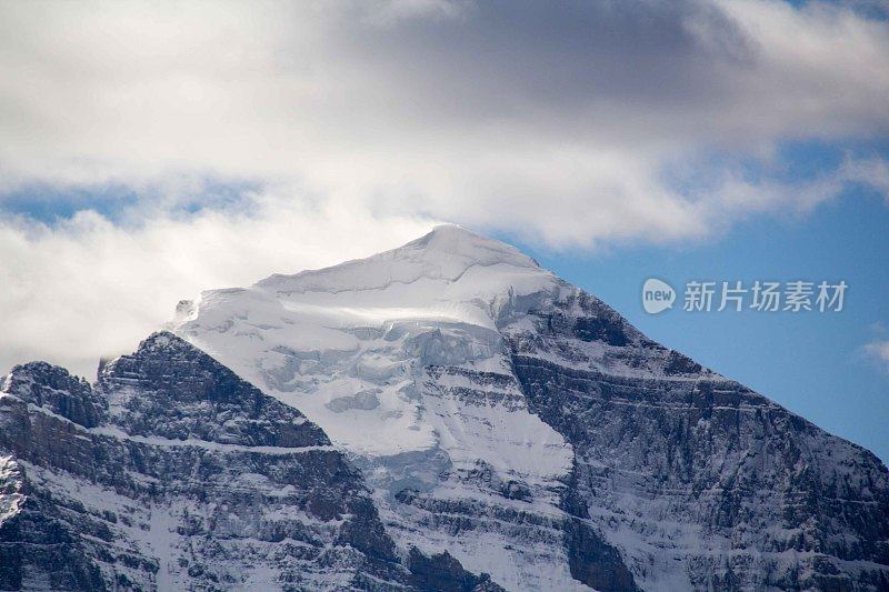 雪山，岩石山脉，班夫国家公园，阿尔伯特加拿大