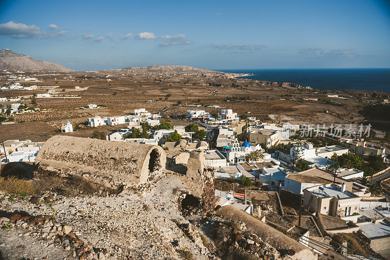 Akrotiri，希腊的传统村庄