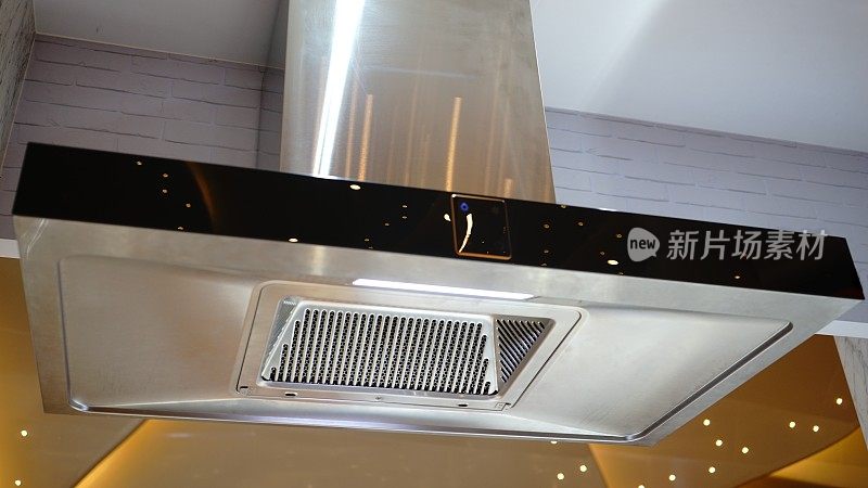 现代厨房排气扇的特写