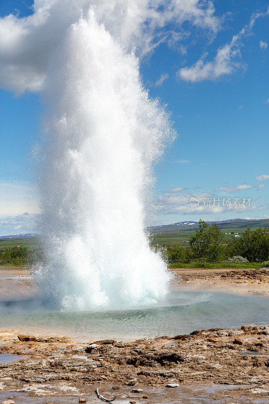 Strokkur、喷泉、冰岛