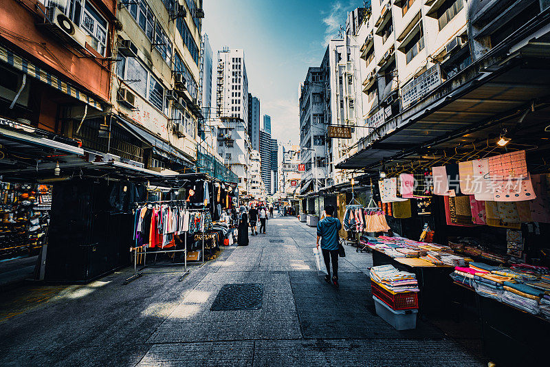 香港九龙的街景