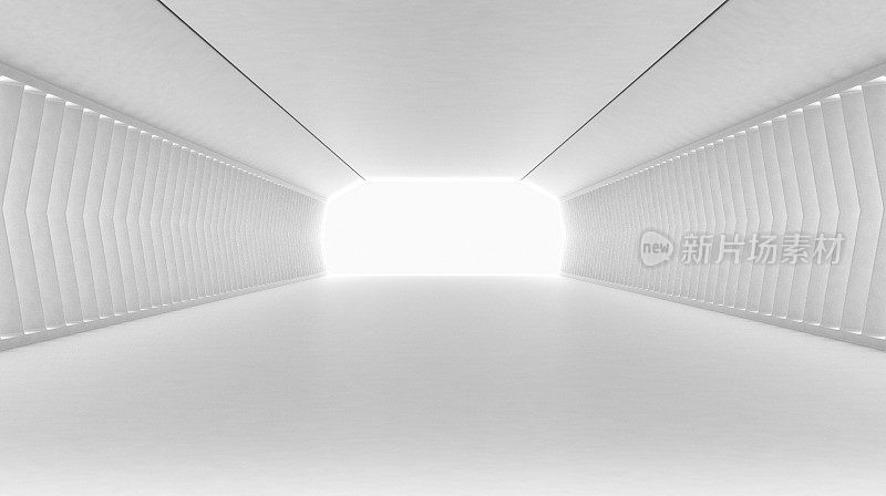 未来的白色隧道