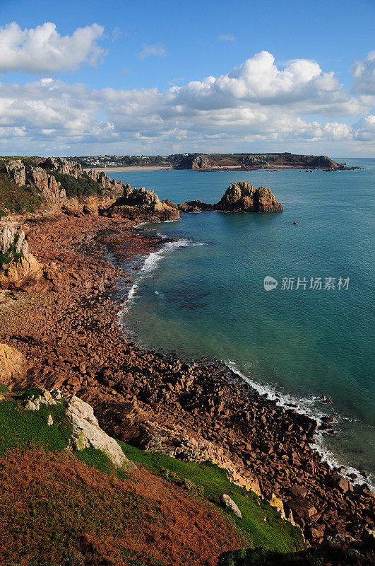 拉莫耶和圣布雷德湾，泽西岛，英国