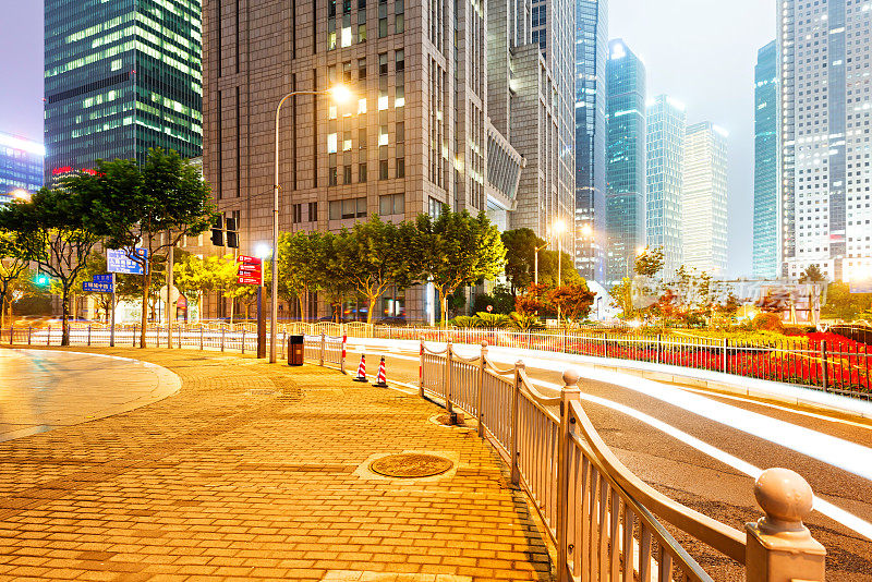 陆家嘴金融中心夜景