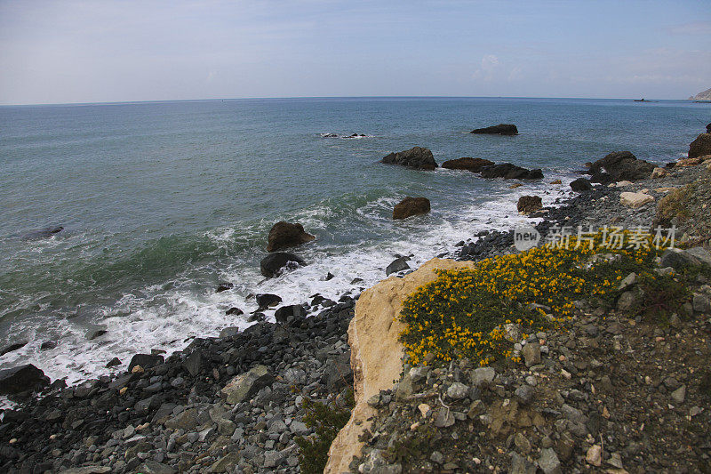 土耳其地中海沿岸的岩石