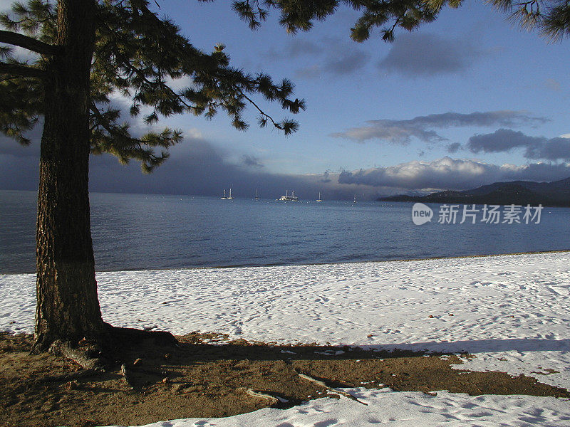 太浩湖的冬天