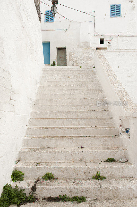 奥斯图尼的楼梯，阿普利亚(普利亚)-意大利南部