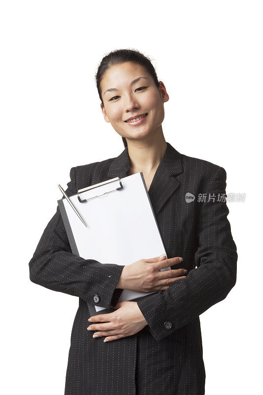 人物:微笑的亚洲商业女性