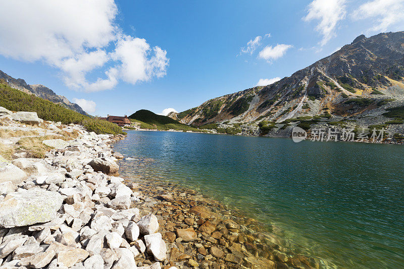 Tatra。波兰五池塘谷。