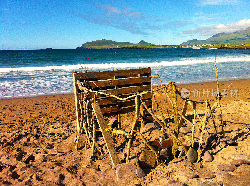 海滩上的小屋