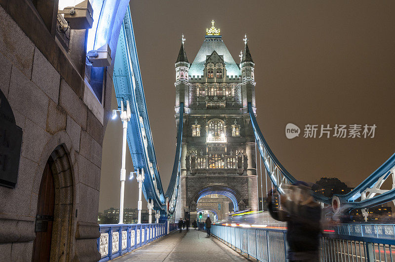 英国伦敦塔桥夜景