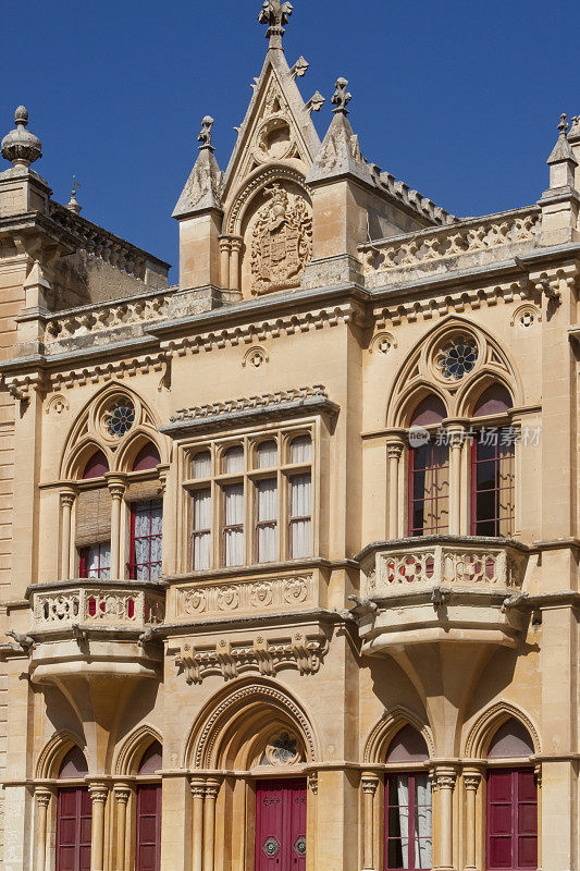 建筑在Mdina，马耳他岛。