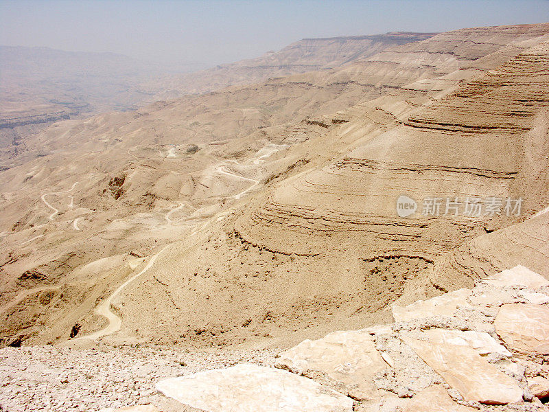 从约旦的尼波山看约旦河谷的风景