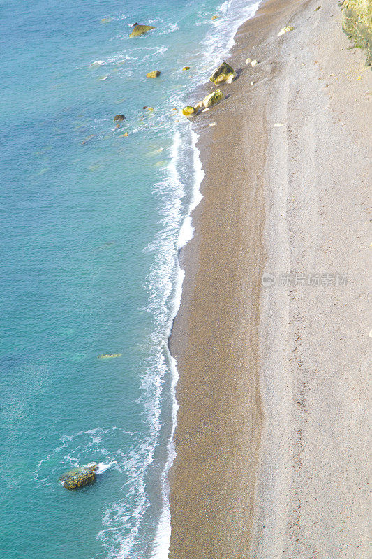 夏季德文郡海岸线