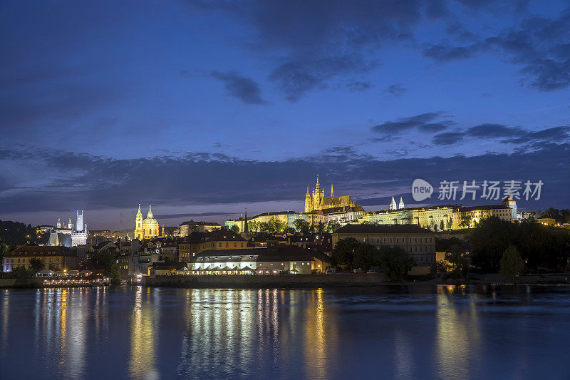 捷克共和国布拉格老城夜景